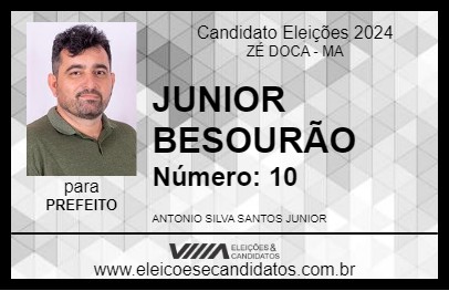 Candidato JUNIOR BESOURÃO 2024 - ZÉ DOCA - Eleições