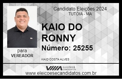 Candidato KAIO DO RONE 2024 - TUTÓIA - Eleições