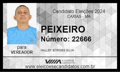 Candidato PEIXEIRO 2024 - CAXIAS - Eleições