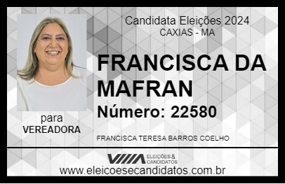 Candidato FRANCISCA DA MAFRAN 2024 - CAXIAS - Eleições