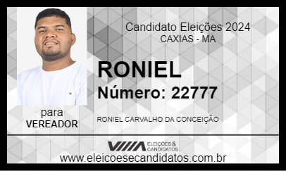 Candidato RONIEL CARVALHO 2024 - CAXIAS - Eleições