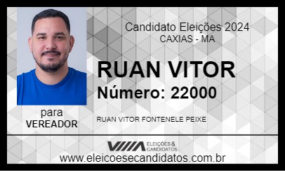 Candidato RUAN VITOR 2024 - CAXIAS - Eleições