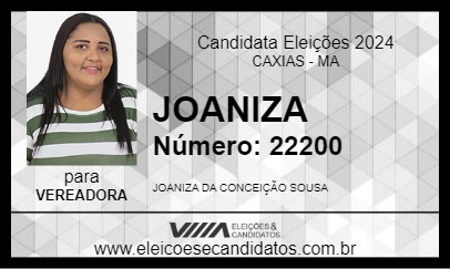 Candidato JOANIZA 2024 - CAXIAS - Eleições