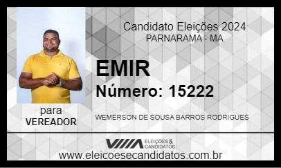 Candidato EMIR 2024 - PARNARAMA - Eleições