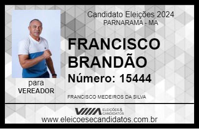 Candidato FRANCISCO BRANDÃO 2024 - PARNARAMA - Eleições