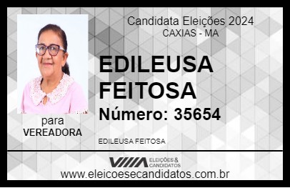 Candidato EDILEUSA FEITOSA 2024 - CAXIAS - Eleições