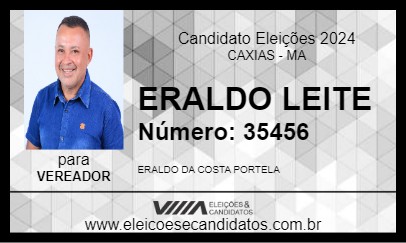 Candidato ERALDO LEITE 2024 - CAXIAS - Eleições