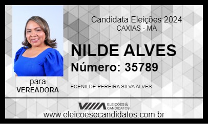 Candidato NILDE ALVES 2024 - CAXIAS - Eleições