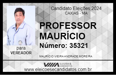 Candidato PROFESSOR MAURÍCIO 2024 - CAXIAS - Eleições