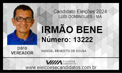 Candidato IRMÃO BENE 2024 - LUÍS DOMINGUES - Eleições