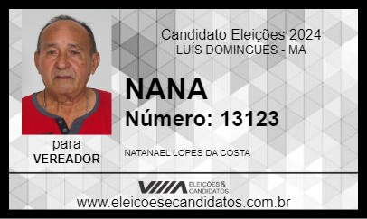 Candidato NANA 2024 - LUÍS DOMINGUES - Eleições