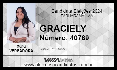 Candidato GRACIELY 2024 - PARNARAMA - Eleições