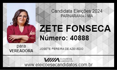 Candidato ZETE FONSECA 2024 - PARNARAMA - Eleições