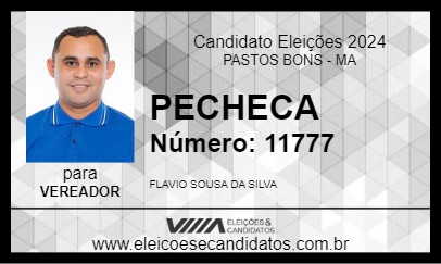 Candidato PECHECA 2024 - PASTOS BONS - Eleições