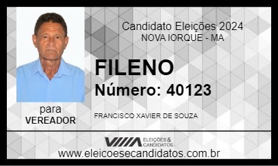 Candidato FILENO 2024 - NOVA IORQUE - Eleições