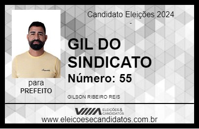 Candidato GIL DO SINDICATO 2024 - TURILÂNDIA - Eleições