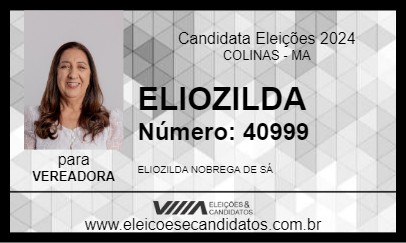 Candidato ELIOZILDA 2024 - COLINAS - Eleições