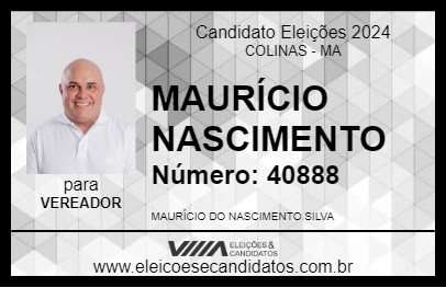 Candidato MAURÍCIO NASCIMENTO 2024 - COLINAS - Eleições