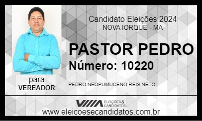 Candidato PASTOR PEDRO 2024 - NOVA IORQUE - Eleições