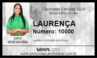 Candidato LAURENÇA 2024 - NOVA IORQUE - Eleições