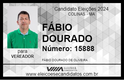 Candidato FÁBIO DOURADO 2024 - COLINAS - Eleições