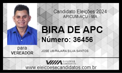 Candidato BIRA DE APC 2024 - APICUM-AÇU - Eleições