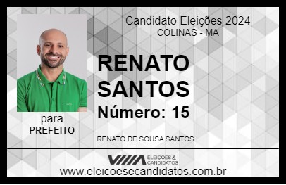 Candidato RENATO SANTOS 2024 - COLINAS - Eleições