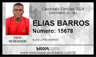 Candidato ELIAS BARROS 2024 - CANTANHEDE - Eleições