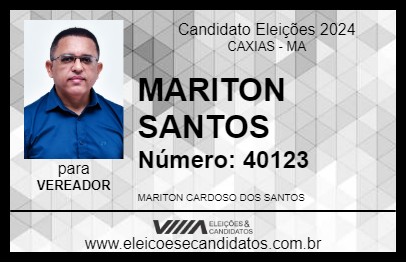 Candidato MARITON SANTOS 2024 - CAXIAS - Eleições