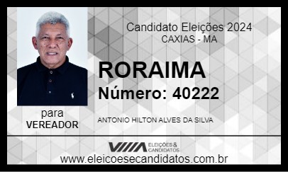 Candidato RORAIMA 2024 - CAXIAS - Eleições