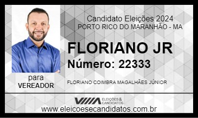 Candidato FLORIANO JR 2024 - PORTO RICO DO MARANHÃO - Eleições