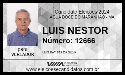 Candidato LUIS NESTOR 2024 - ÁGUA DOCE DO MARANHÃO - Eleições