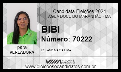 Candidato BIBI 2024 - ÁGUA DOCE DO MARANHÃO - Eleições