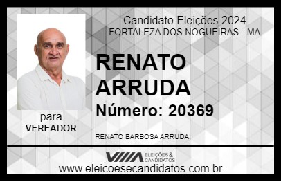 Candidato RENATO ARRUDA 2024 - FORTALEZA DOS NOGUEIRAS - Eleições