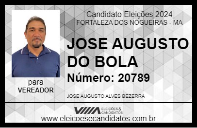 Candidato JOSE AUGUSTO DO BOLA 2024 - FORTALEZA DOS NOGUEIRAS - Eleições