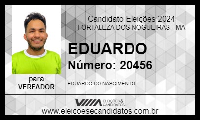 Candidato EDUARDO NASCIMENTO 2024 - FORTALEZA DOS NOGUEIRAS - Eleições