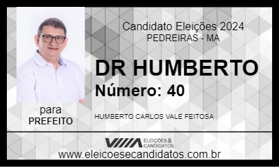 Candidato DR HUMBERTO 2024 - PEDREIRAS - Eleições