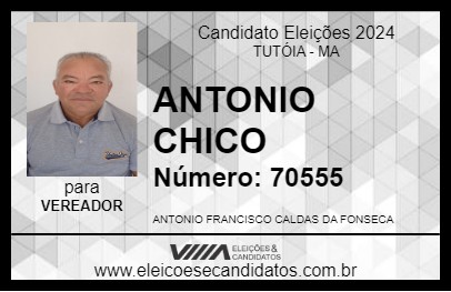 Candidato ANTONIO CHICO 2024 - TUTÓIA - Eleições