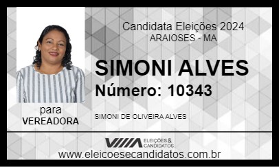 Candidato SIMONI ALVES 2024 - ARAIOSES - Eleições