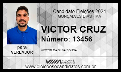 Candidato VICTOR CRUZ 2024 - GONÇALVES DIAS - Eleições