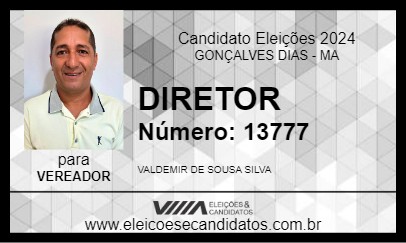 Candidato DIRETOR 2024 - GONÇALVES DIAS - Eleições