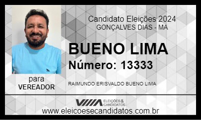 Candidato BUENO LIMA 2024 - GONÇALVES DIAS - Eleições