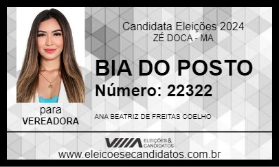 Candidato BIA DO POSTO 2024 - ZÉ DOCA - Eleições