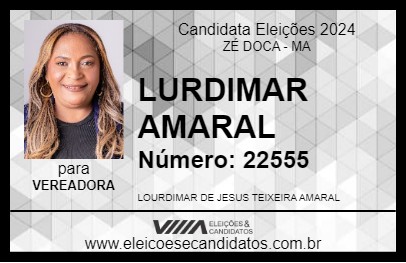 Candidato LURDIMAR AMARAL 2024 - ZÉ DOCA - Eleições