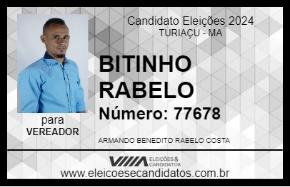 Candidato BITINHO RABELO 2024 - TURIAÇU - Eleições