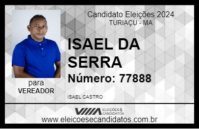 Candidato ISAEL DA SERRA 2024 - TURIAÇU - Eleições