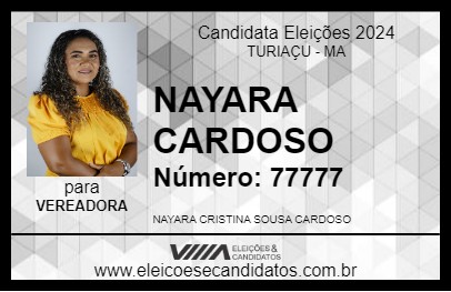 Candidato NAYARA CARDOSO 2024 - TURIAÇU - Eleições