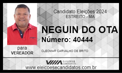 Candidato NEGUIN DO OTA 2024 - ESTREITO - Eleições