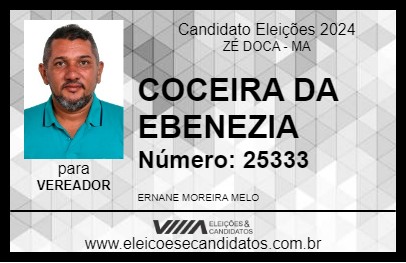 Candidato COCEIRA DA EBENEZIA 2024 - ZÉ DOCA - Eleições