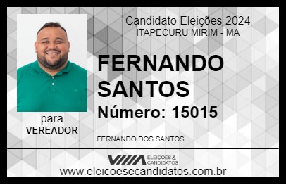 Candidato FERNANDO SANTOS 2024 - ITAPECURU MIRIM - Eleições